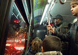 Bus Commuter at Night