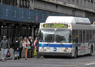 People Leaving Bus